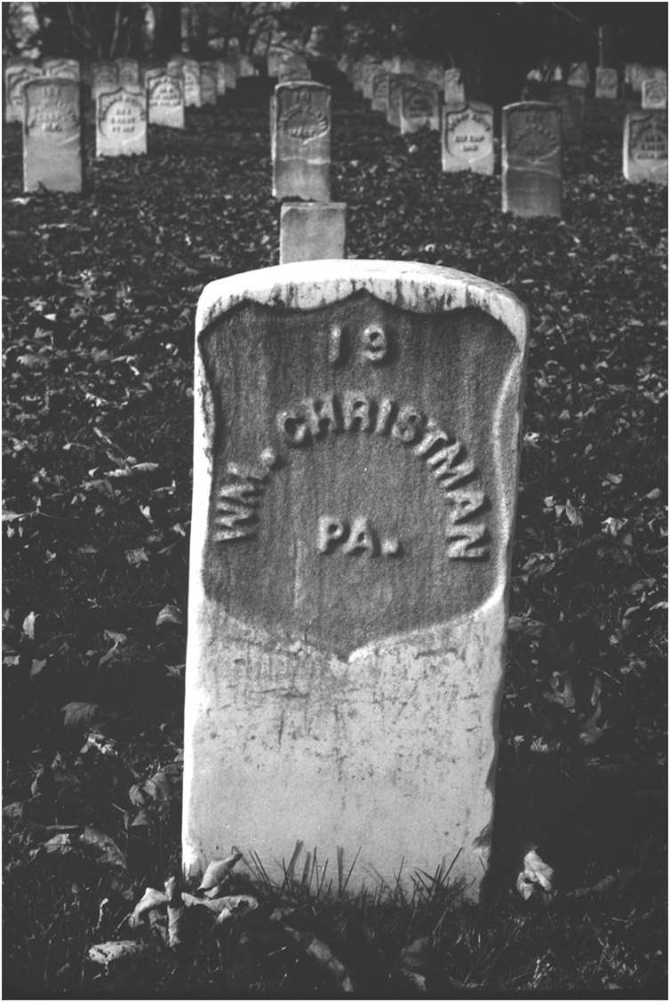 gravesite of William Christman, first military burial at Arlington National Cemetery