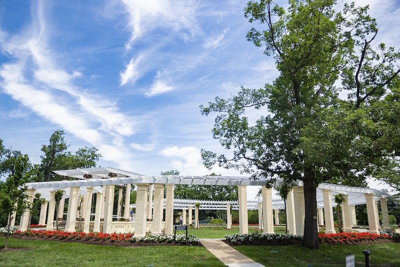 The recently restored Tanner Amphitheater at Arlington National Cemetery
