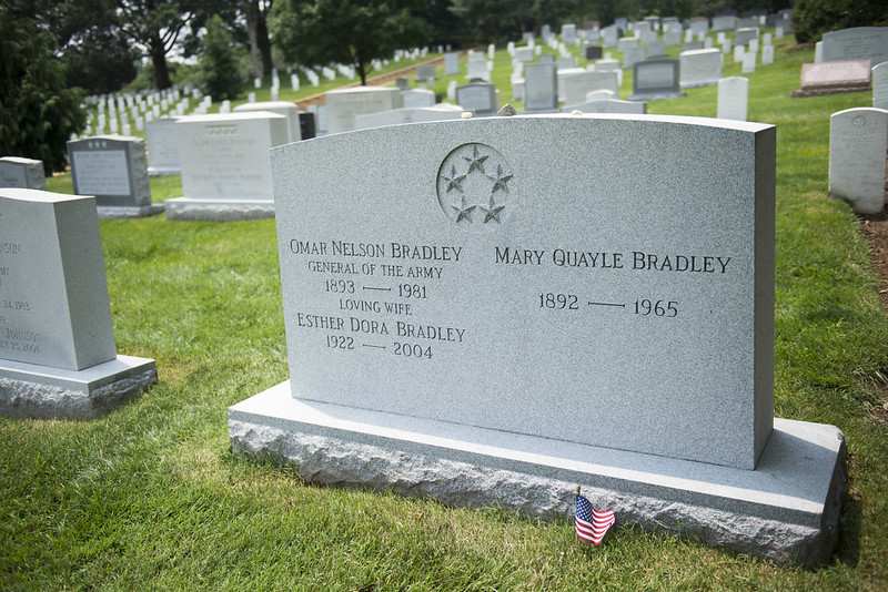 Gravestone of General Omar Bradley, the last five-star general in the U.S. military Gravestone of General Omar Bradley, the last five-star general in the U.S. military
