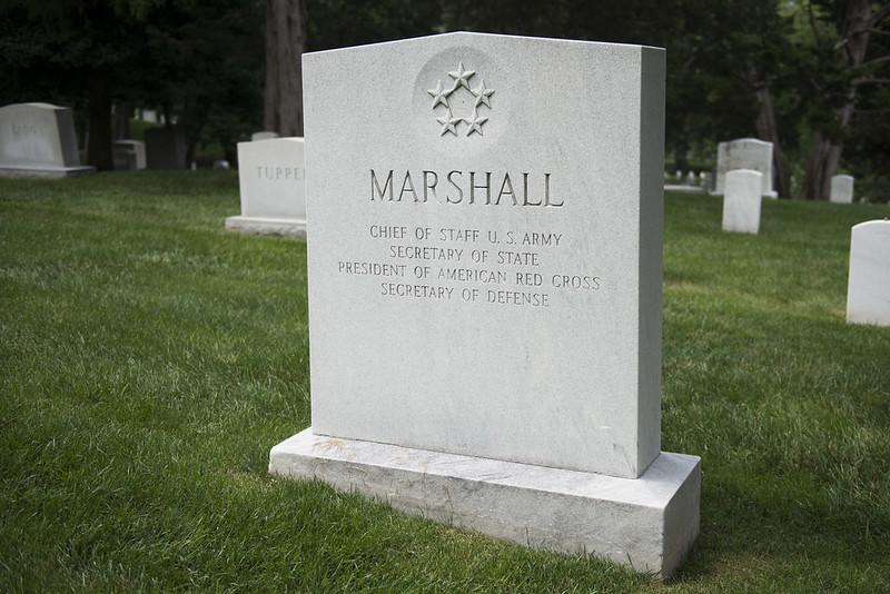 Gravesite of General George C. Marshall, one of the 20th century's most important military and diplomatic leaders Gravesite of General George C. Marshall, one of the 20th century's most important military and diplomatic leaders