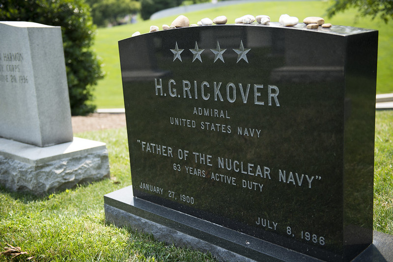 Gravestone of Admiral Hyman Rickover, father of the nuclear Navy Gravestone of Admiral Hyman Rickover, father of the nuclear Navy