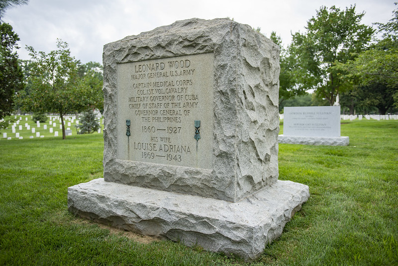 Gravestone of Maj. Gen. Leonard Wood, who led American global expansion in the late 19th century