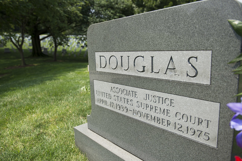 Gravestone of Supreme Court Justice William O. Douglas