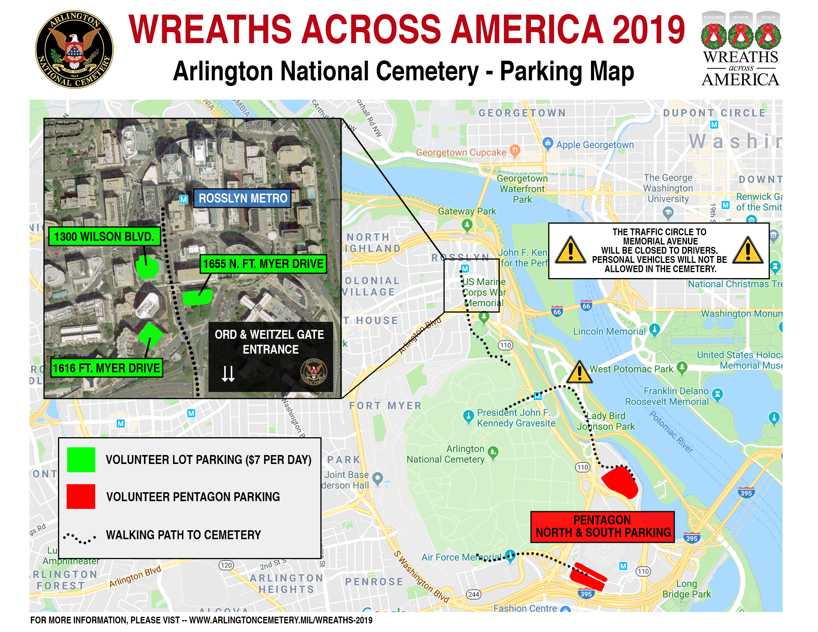 driving map for wreaths across america 2019