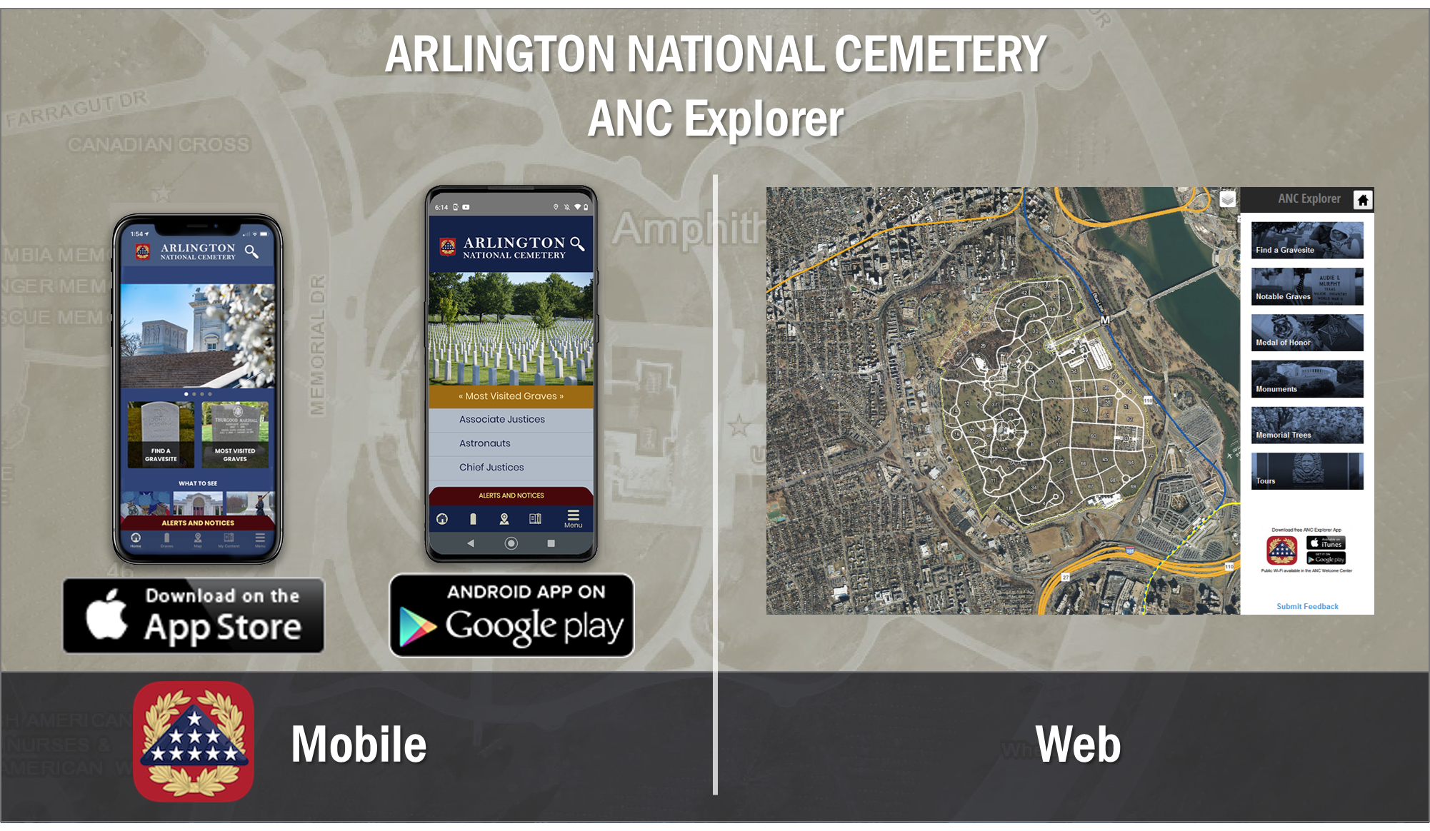 ANC Explorer Applications for Mobile and Web